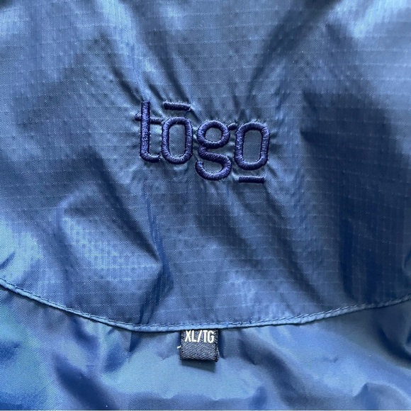 Vintage Boeing 777 Duck Down & Feather Blue Puffer Vest by Togo Men’s XL - Picture 3 of 11